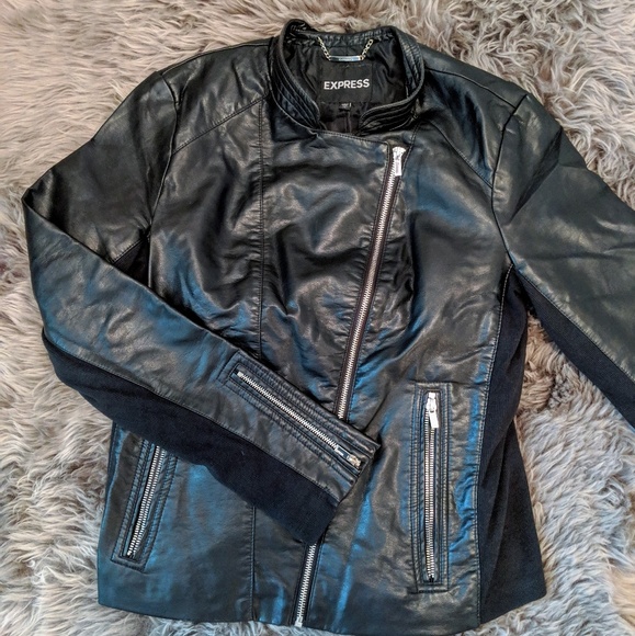 Express Jackets & Blazers - Faux Leather Moto jacket
